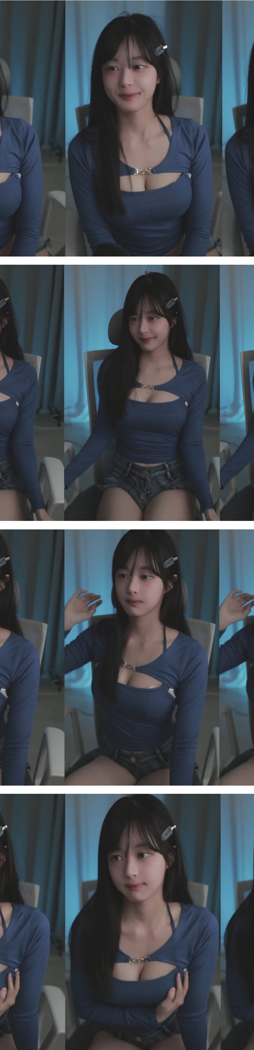서울역 프리허그 한다는 슬이야 청핫팬츠 야벅지