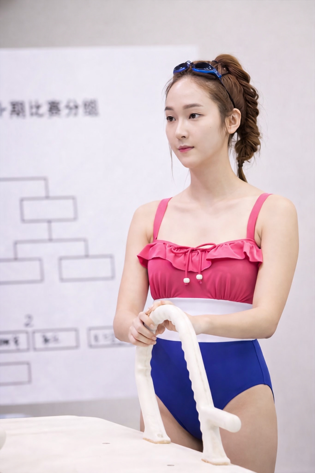 소녀시대 제시카 중국활동 수영복 몸매 2장 Y존 실한 골반 엉덩이