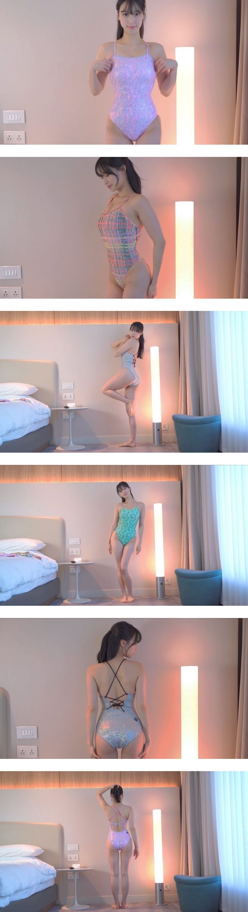 여러가지 경기 수영복 입은 기립근 甲 명아츄 몸매 ㅗㅜㅑ