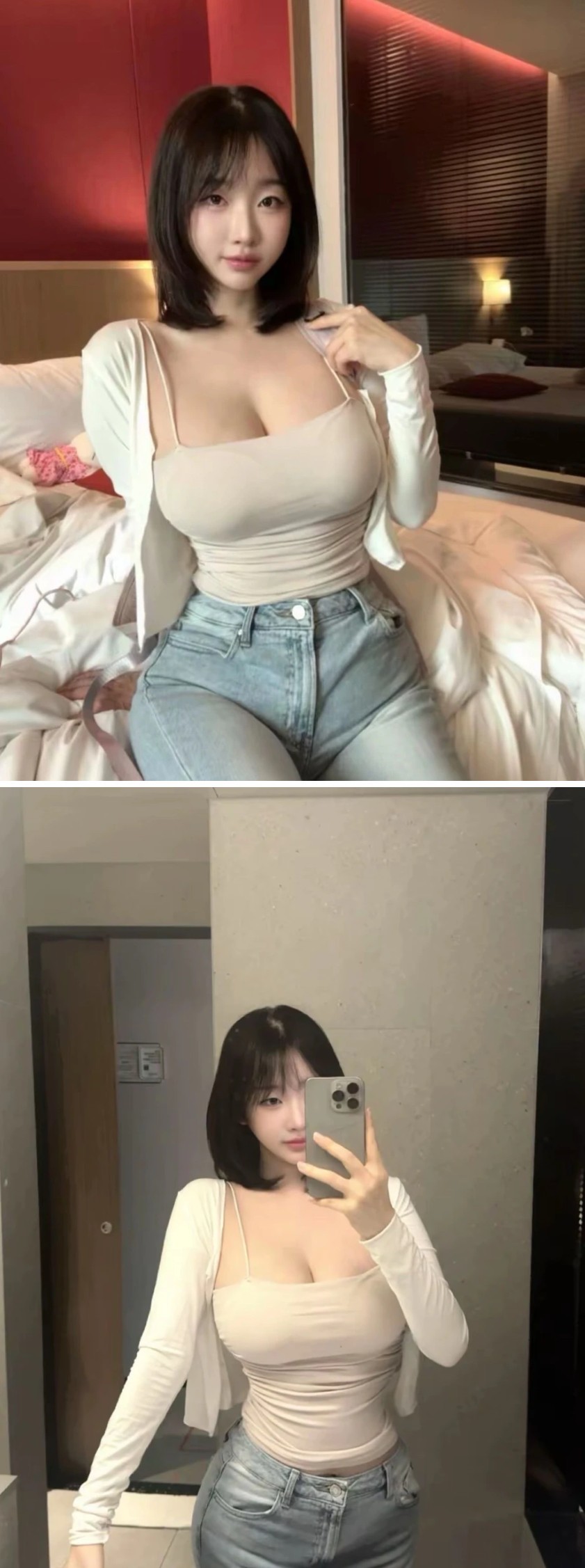 아이보리색 끈나시 둘기얏 이렇게 보니까 묵직함이 남다르네